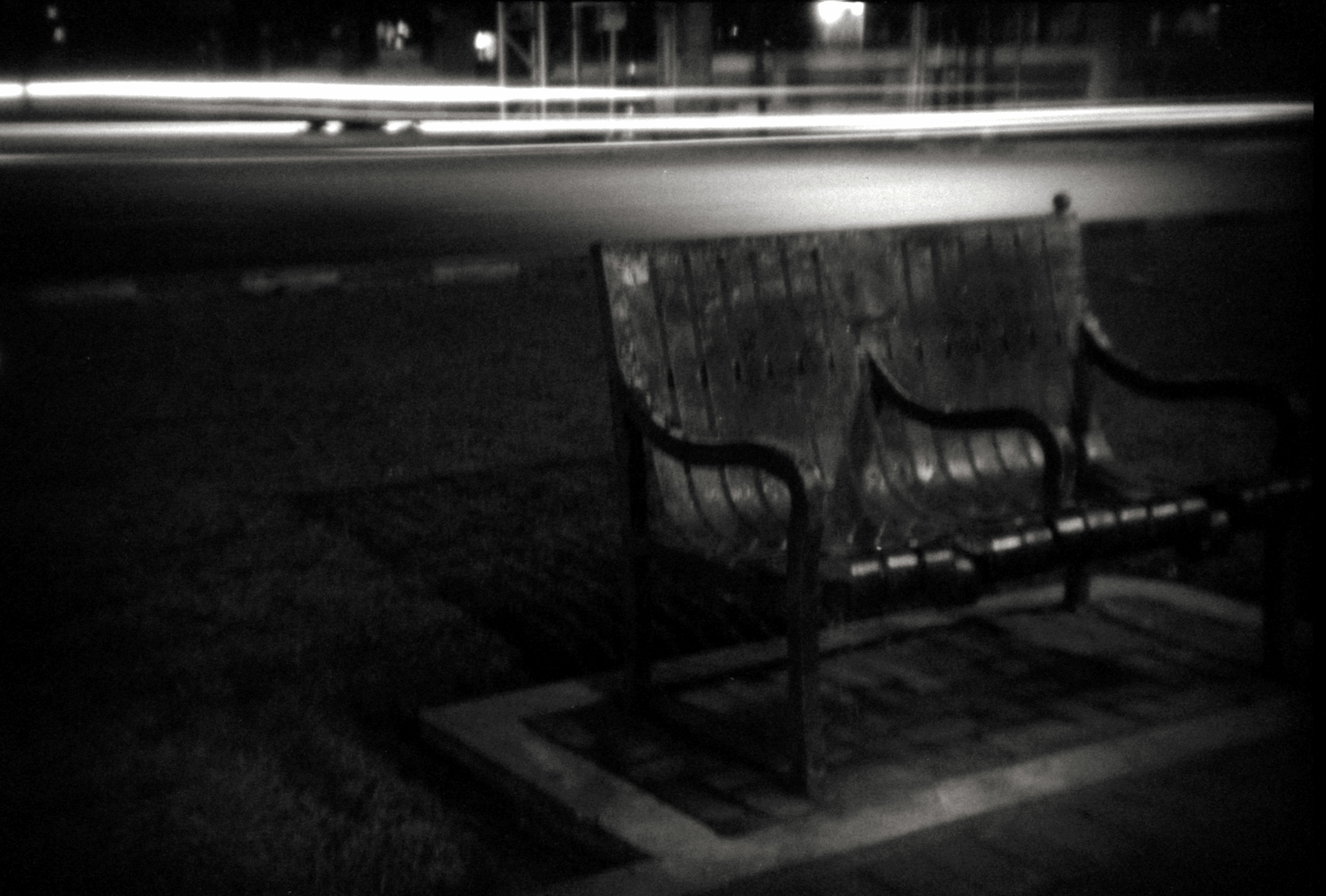 Lonely Bench at the Midnight