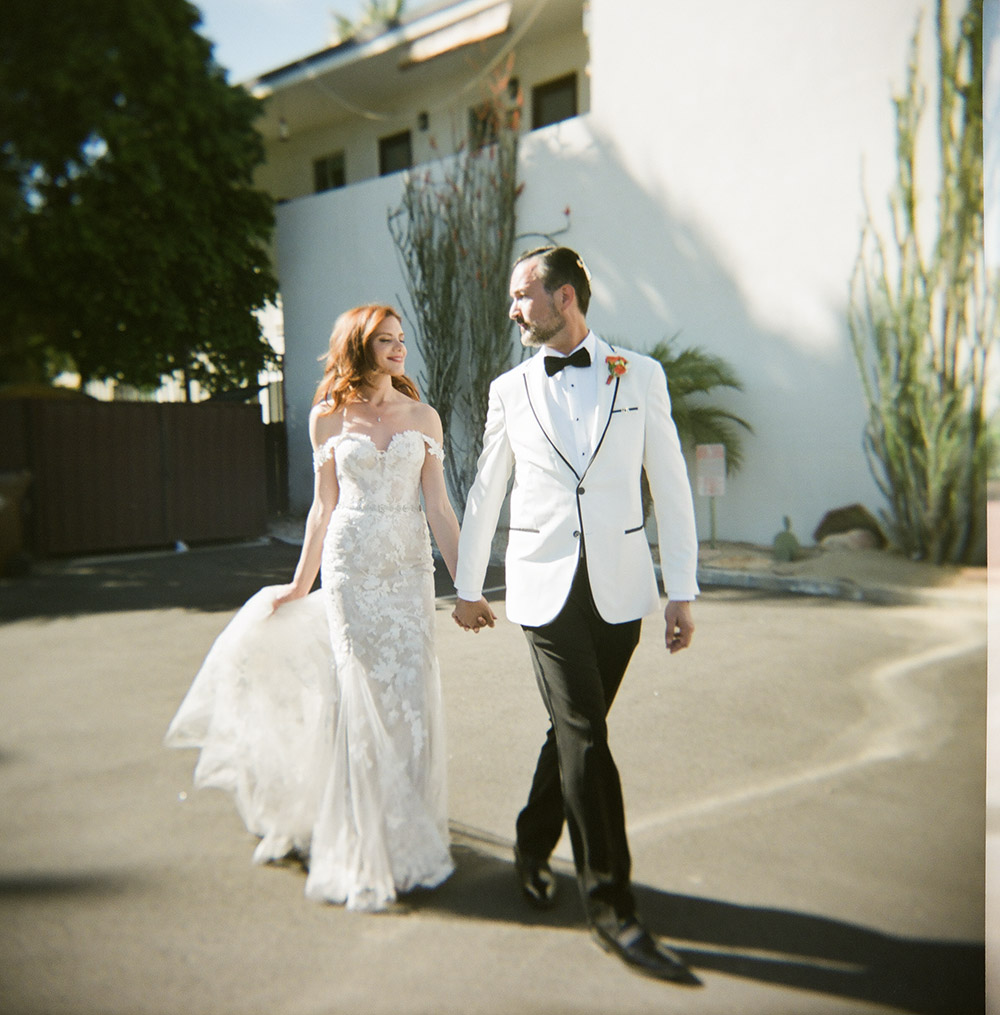 A Midcentury Modern Wedding Portrait