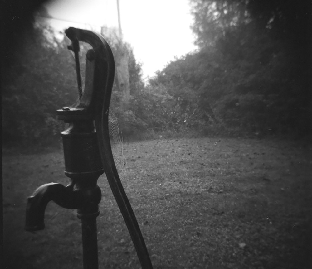 Spider Web on Old Pump