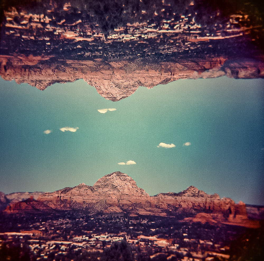 Sedona Two-Ways (Multiple Exposure)