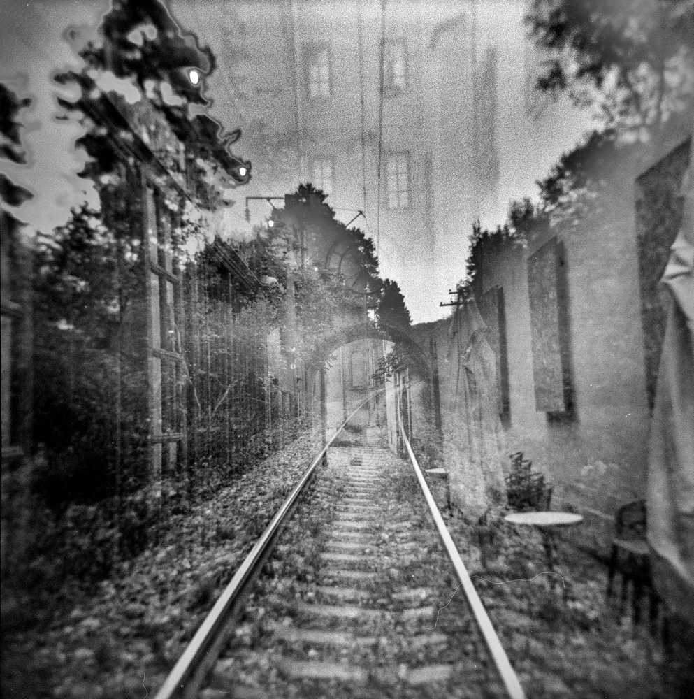 Railroad through the ghost town