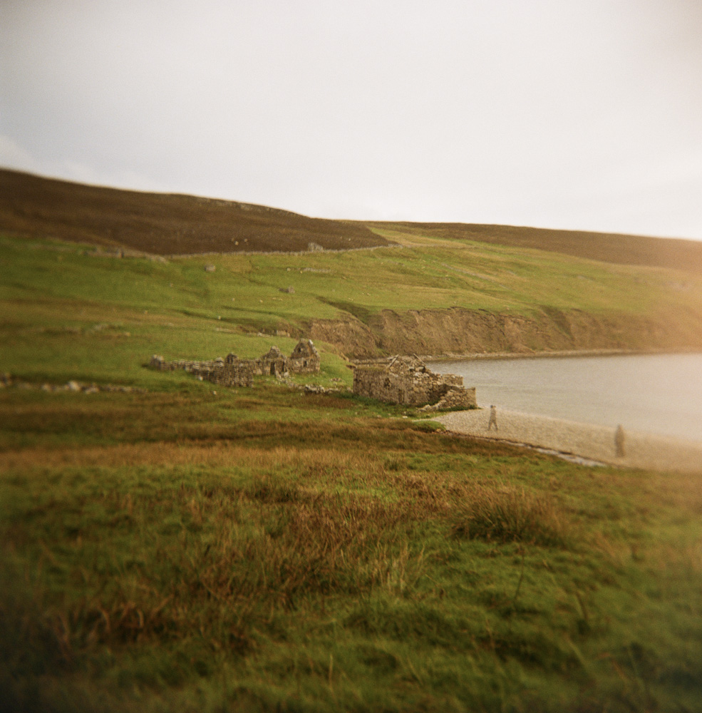 Sandsound ruins, double exposure